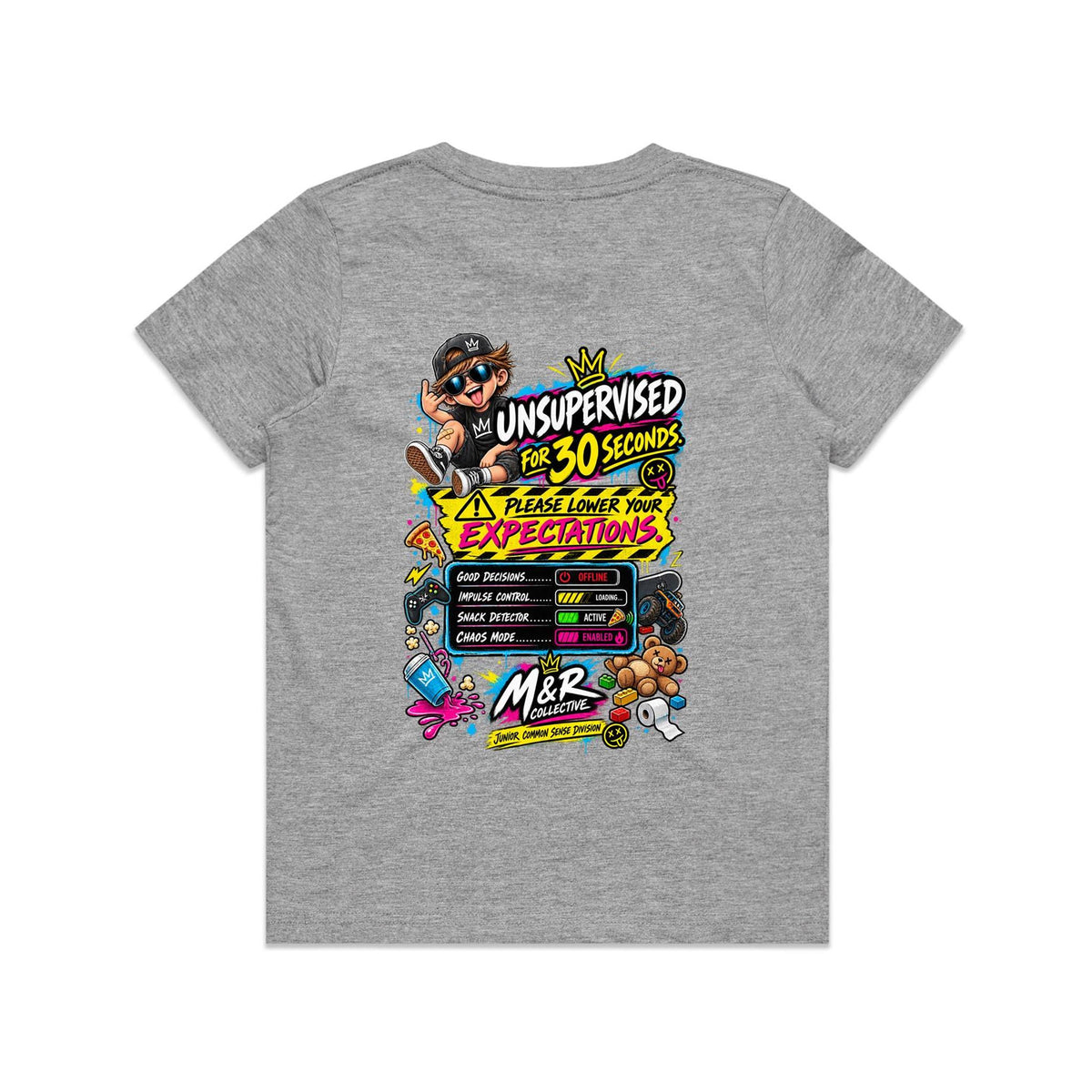 M&R Collective — Unsupervised for 30 Seconds Kids Tee