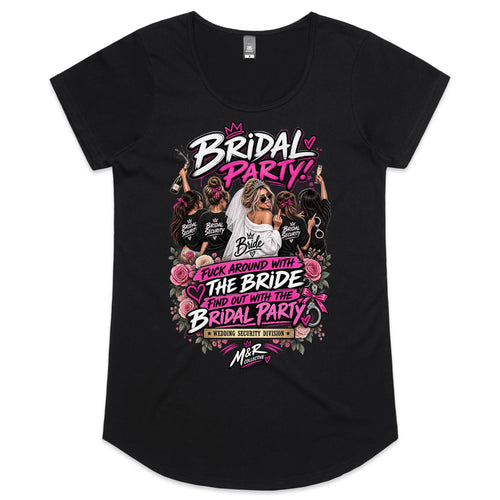 M&R Collective — Fuck Around With the Bride Womens Scoop Neck T-Shirt