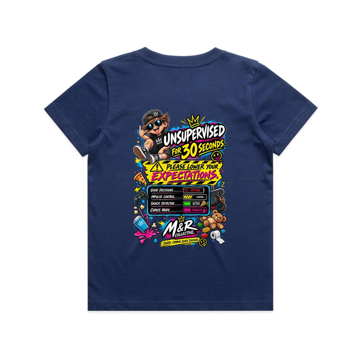 M&R Collective — Unsupervised for 30 Seconds Kids Tee