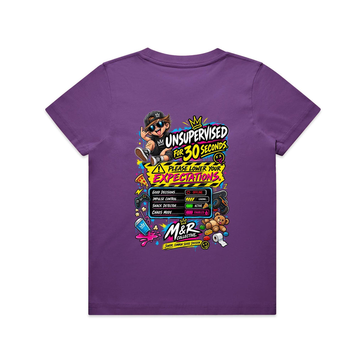 M&R Collective — Unsupervised for 30 Seconds Kids Tee
